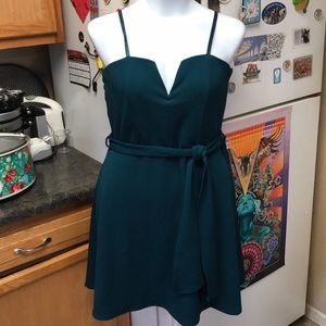Charlotte Russe dark teal dress
